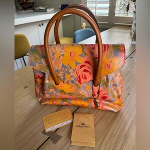 Patricia Nash Floral Leather Handbag